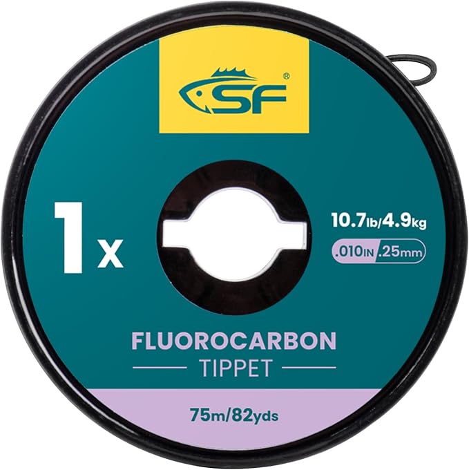 SF Clear Fluorocarbon Tippet Line Fly Fishing Tippets Leaders Trout 75M 100M 0X 1X 2X 3X 4X 5X 6X 7X