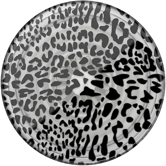 PopSockets Adhesive Phone Grip, Holder, Phone Stand, Plants - Translucent Black Leopard