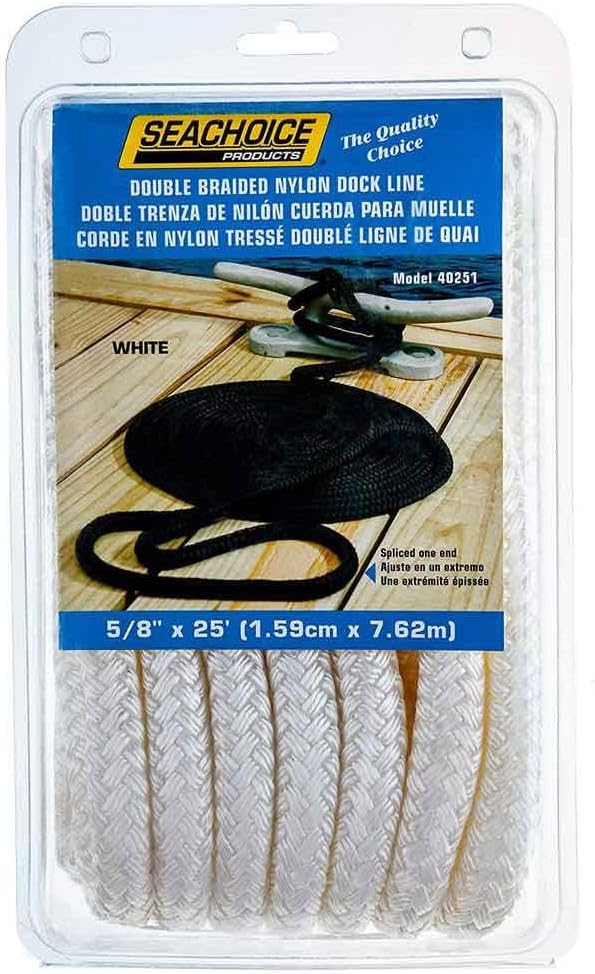 Seachoice Double-Braid Nylon Dock Line