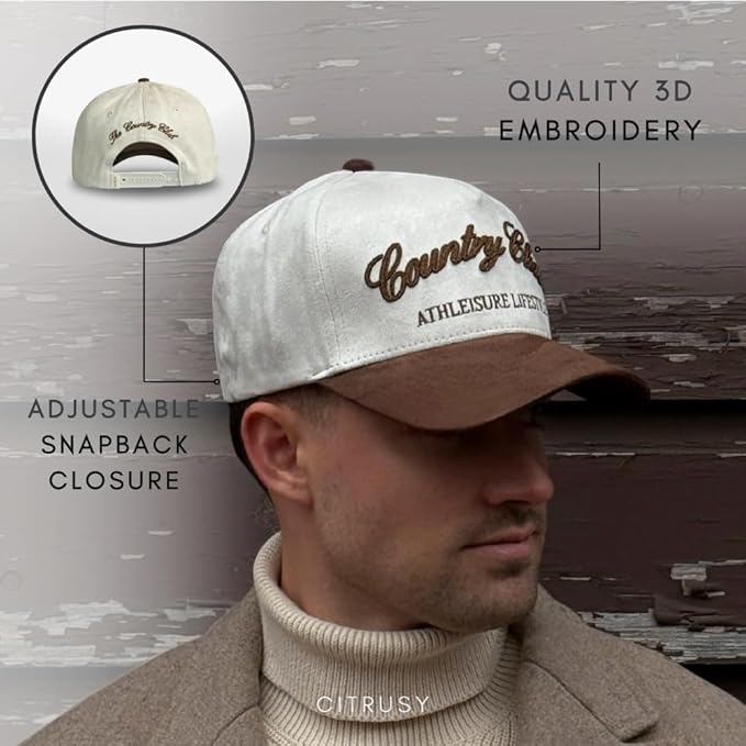 Vintage Western Trucker Hat | Men & Women | Country Cute Caps for Cowgirls Cowboys | Camo Denim Embroidered Cotton | Snapback