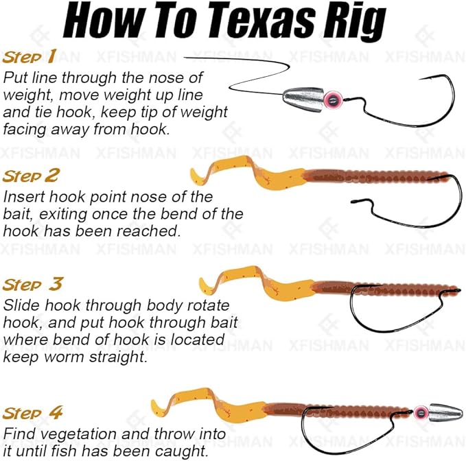 Texas-Rigs-for-Bass-Fishing-Leaders-with-Weights-Hooks-Rigged-Line-Kit