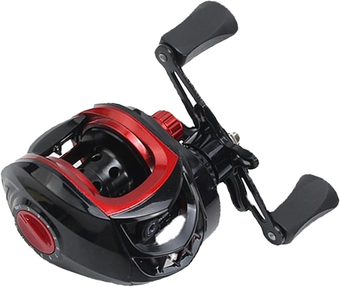 Metal Baitcasting Reel Lightweight Powerful Smooth, Long Cast Fishing Reel for Saltwater Freshwater, Anti Explosion Line Function, 7.2:1 Gear Ratio, 8kg Braking Force