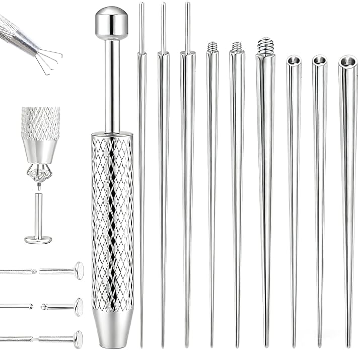 Piercing Taper Ball Grabber Tool 14G/16G/18G/20G Stainless Steel Piercing Taper Tool