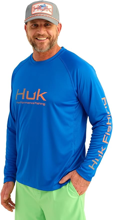 HUK Men's Pursuit Vented Long Sleeve Fishing Shirt (+30 UPF)
