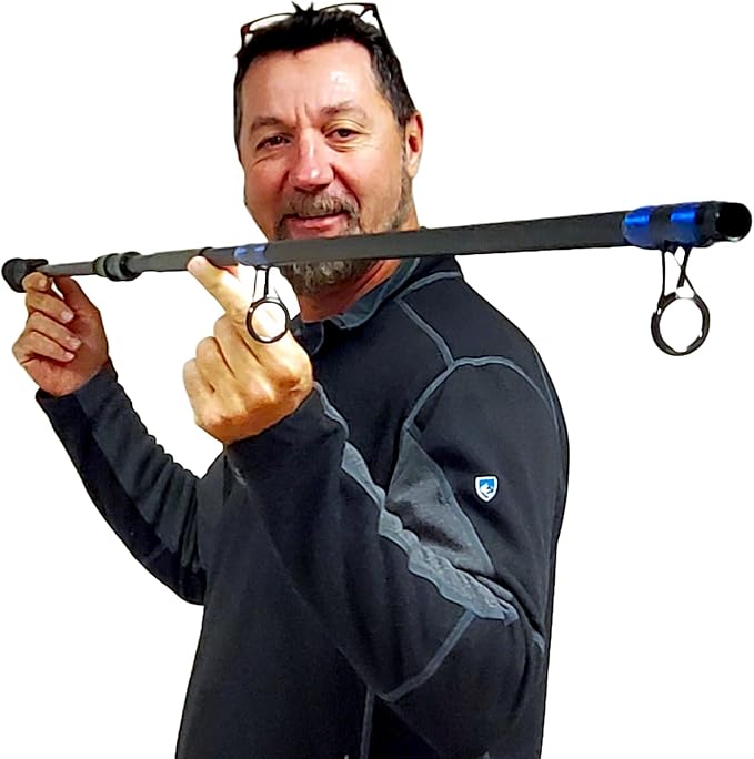 Slock Master Big Bore Fish Hawk, .625 Caliber Blow Barrel, 5 Foot Long, Line Guides for Fishing Line, 10 Big Bore 12" Fishing Darts, Reel Sold Separately, Try The Challenge of Blow Dart Fishing!