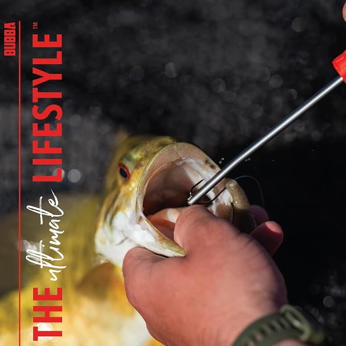 BUBBA Hook Extractor with Non-Slip Grip T-Handle with Marine Grade Stainless Steel Hook Extractor for Fishing and Angling
