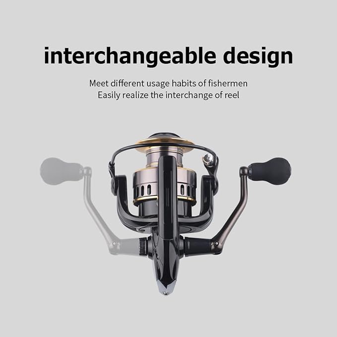 Spinning Fishing Reel 22 LBs Max Drag with 5.2:1 High Speed Ultra Smooth Powerful for Freshwater Saltwater Fishing