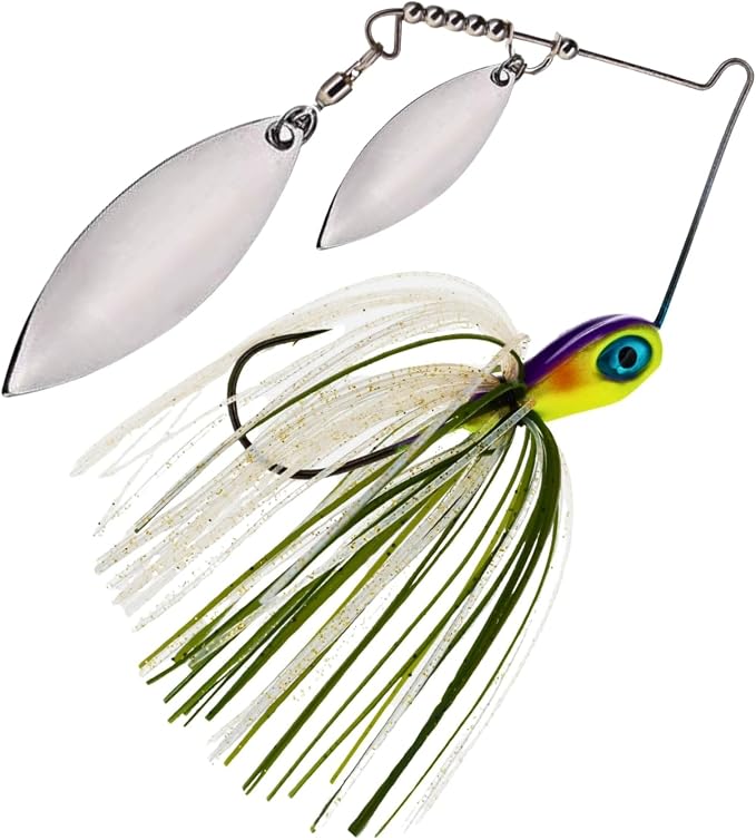 Reaction Tackle Spinner Bait Fishing Lure for Bass Fishing Also for Trout Pike Salmon Walleye (3-Pack)
