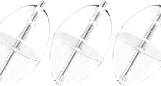 Dr.Fish 10 Pack Fishing Slip Cast Spin Floats Line Float 3 Sizes Fly Fishing Bobbers Oval Floats Bubble Bobber
