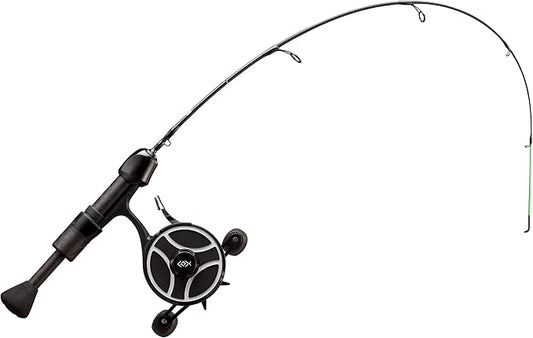 13 Fishing - The Snitch Pro/Freefall Ghost - Inline Ice Fishing Combos - Flex-Core Quick Action Tip