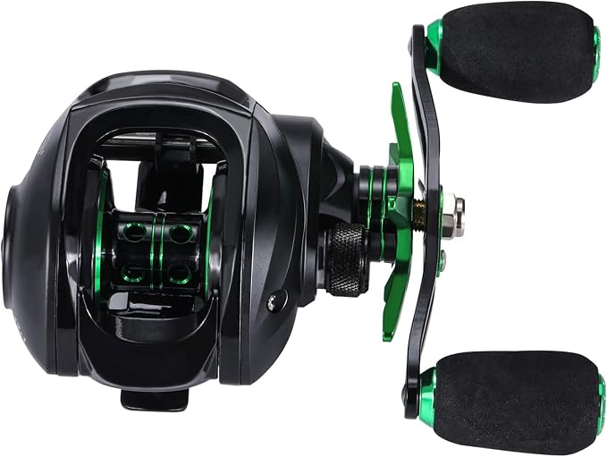 Sougayilang Baitcasting Fishing Reel with 9 + 1 Anti-Reverse Ball Bearings, 8.1:1 High-Speed Gear Ratio Casting Reel