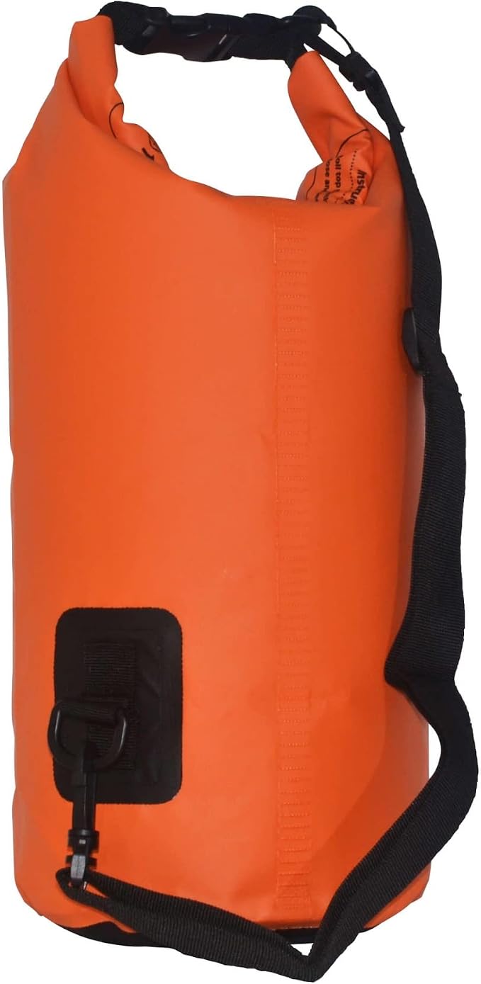 ecox Outdoors Waterproof Dry Bag for Outdoors Activities High Grade 500D PVC Construction Includes Waterproof Phone Case and Side Strap for Easy Carry 10L Orange DB10LOR