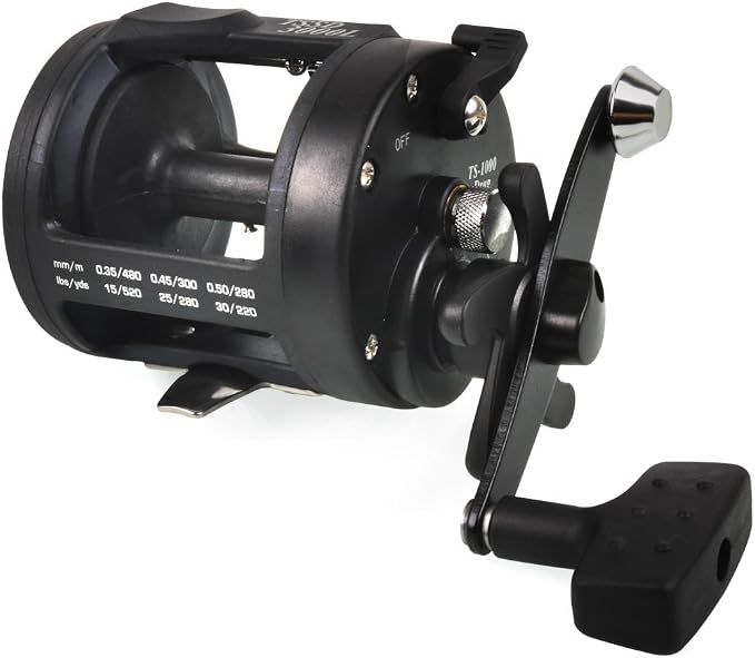 Sougayilang Conventional Reel – 27LB Max Drag,Saltwater Inshore Surf Trolling Reel for Catfish, Musky, Bass, Salmon/Steelhead, Striper – Heavy Duty Round Baitcasting Fishing Reel