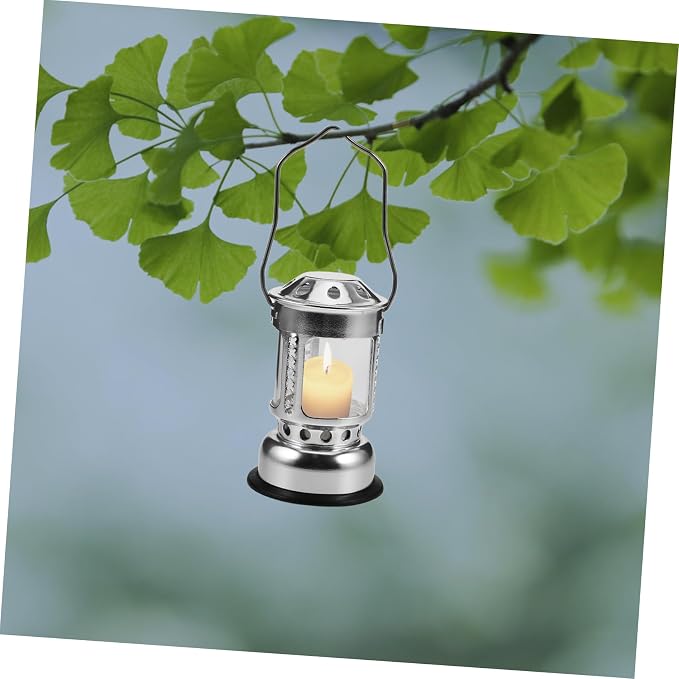 Camping Lamp Retro Outdoor Candle Stand Lightweight and Sturdy Lantern for Night Fishing