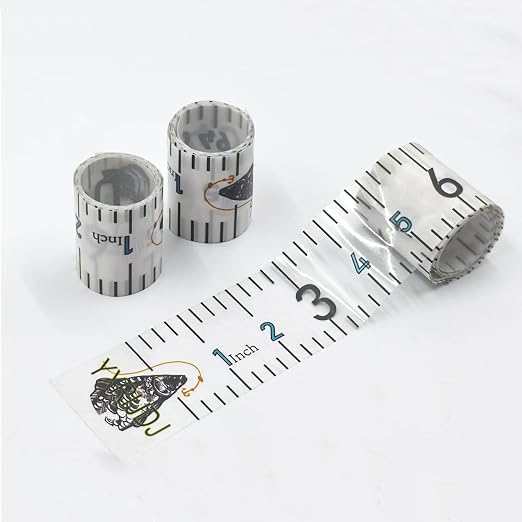 Fishing Ruler for Boat Self-Adhesive Fish Measuring Decals (3 Pack) 51" Waterproof Self Adhesive Measuring Ruler Tape (Transparent)