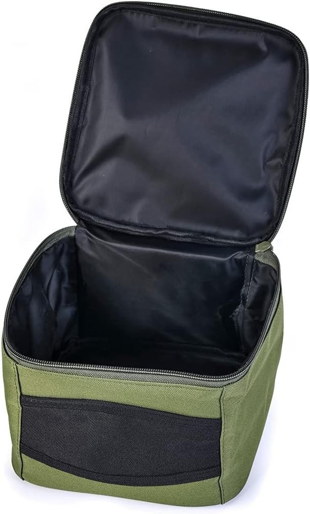Conskyee Fishing Reel Case, Fishing Reel Storage Bag, Oxford Cloth Square Cover Fishing Accessories Bag