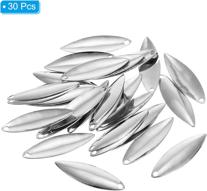 PATIKIL Fishing Lure Blades Willowleaf Lure Making for DIY Bait