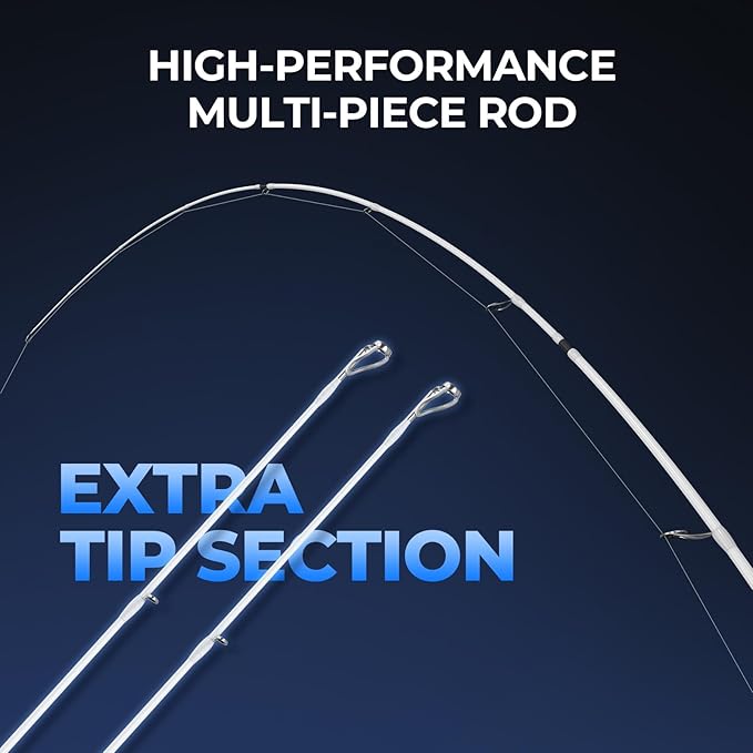 KastKing Centron Lite Travel Fishing Rods, Portable 4/5 Piece Spinning & Casting Rods, Extra Twin-Tip, IM6 Graphite Blanks, Stainless Steel Guides W/Ceramic Rings, Split or Full Rear EVA Handle
