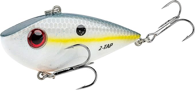 Strike King REYESDTT34-590 Red Eyed Shad Tungsten 2 Tap, Sexy Shad