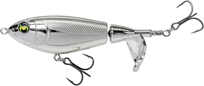 Lew's Mach Baits Patroller Propeller Bait Fishing Lure, Topwater Propeller Bait, Rotating Tail Section, Sound Chamber