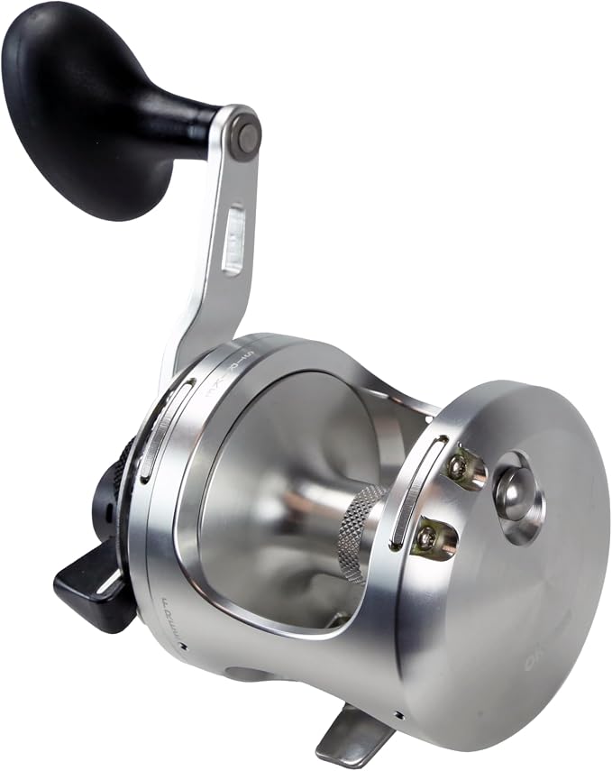 Okuma Cavalla 2-Speed Lever Drag Reel - Machined Aluminum Frame, Carbonite Drag System, Corrosion Resistant Saltwater Fishing Reel