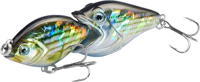 BASSROCK Fish Group Single Jointed Swimbait Bass Fishing Lure Hard Bait 3.5” 11/16oz