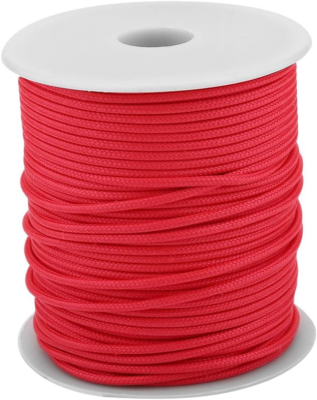 50M 2mm Speargun Reel Line Wear Spearfishing Line Heavy Duty All-Purpose Utility Cord (Red)