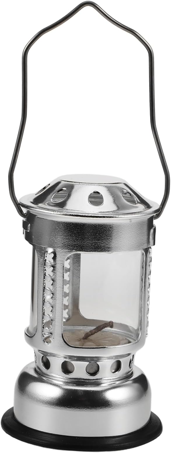 Camping Lamp Retro Outdoor Candle Stand Lightweight and Sturdy Lantern for Night Fishing