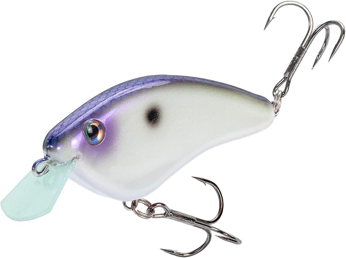 Strike King Hardliner Fishing Lure, Flat Sided Crankbait, Circuit Board Lip, Extra Tight Wobble, Size 4 Treble Hooks