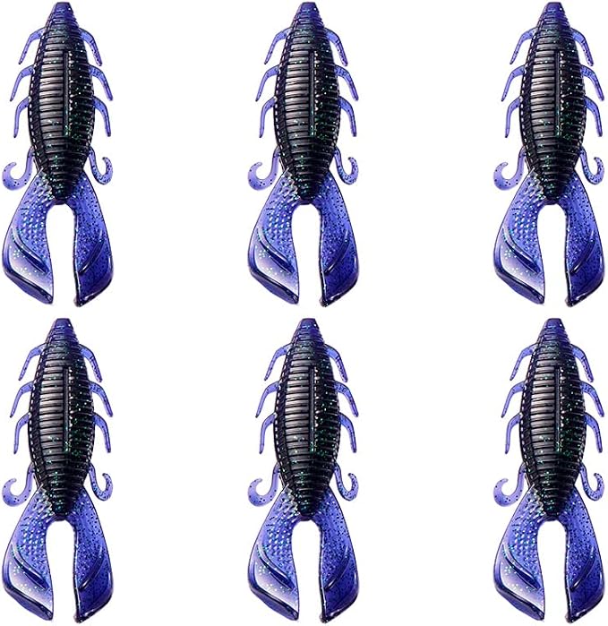 SOLOKING Soft Plastic Fishing Lures - Second Generation Evolved Bait with Natural Shrimp Oil, Salt Injection Technology, Super Elastic Imported PCV Material - Laser Reflector & Submarine Modeling