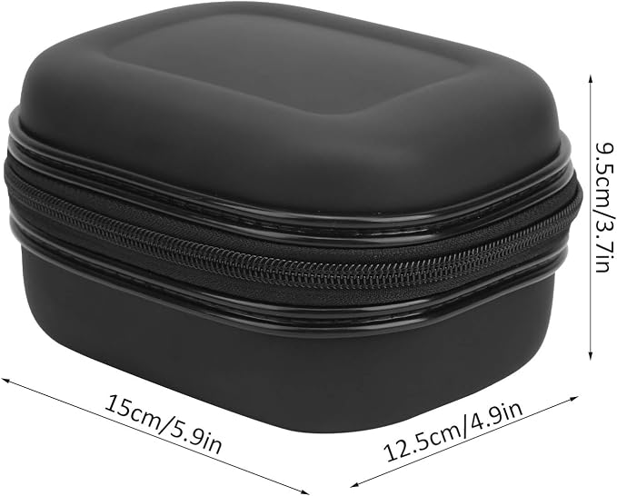 Fishing Reel Bag, EVA Material, Multi-Size Compatible, Lightweight Design, Durable Fishing Reel Protector, Zipper, Carrying Handle for Anglers, Camping, Travel, Outdoor Activities, Storage,