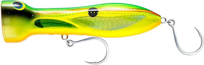 Nomad Design Chug Norris Topwater Popper Lure Collection – Floating Offshore Saltwater Surface Fishing Plug - Durable HD Body for Big Game - Realistic Splash & Erratic Action