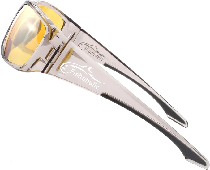 Fishoholic Polarized Bi-Focal Fishing Sunglasses with Reader Magnification (1.5x, 2.0x, 2.5x Options) and UV400 Protection