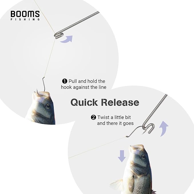 Booms Fishing R08 Fishing Hook Remover Tools Saltwater Dehooker Shark Hook Remover 10 inches