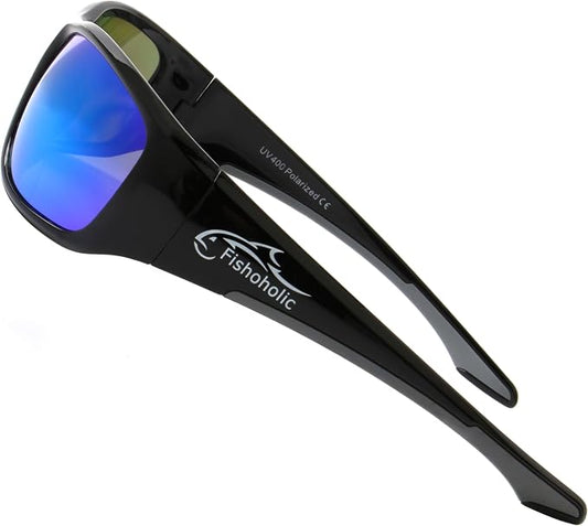 Fishoholic Polarized Bi-Focal Fishing Sunglasses with Reader Magnification (1.5x, 2.0x, 2.5x Options) and UV400 Protection