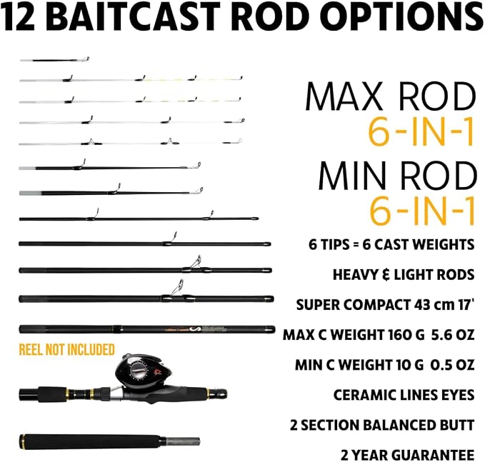 Rigged & Ready X Series™ Travel Fishing Rods. 6 Super Compact Combos and Rods, Multi-Functional, Spinning Poles. 5 to 25 Techniques from one Rod. Spin, Bass, Carp, Fly. Fresh & Saltwater Angling.