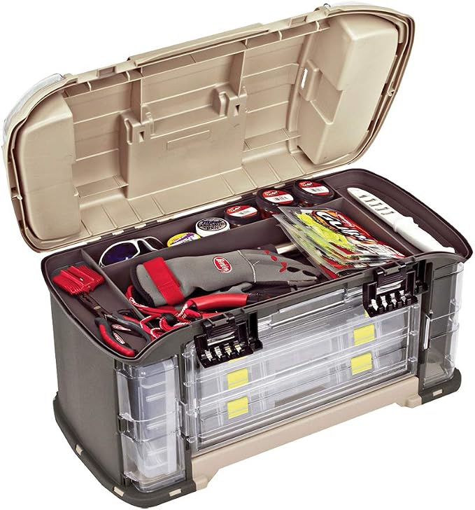 Plano Angled 787 Guide Series Stowaway Tackle System- Includes 7 Stowaways, Fishing Tackle Storage, Premium Tackle Storage, One Size, Model Number: 787010