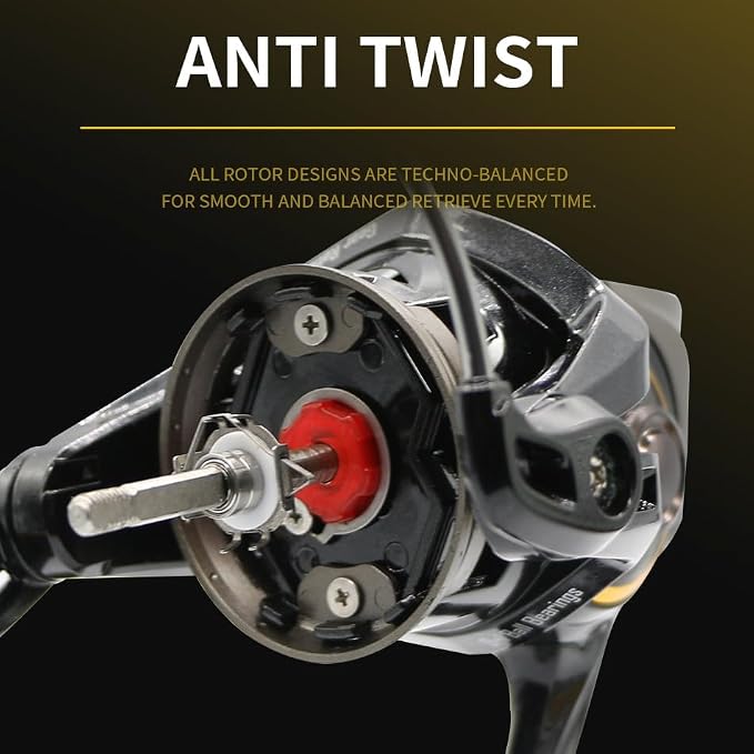 Rooblinos SW Long Shot Jigging Spinning Reel, Full Metal Body,Ultra Smooth,Powerful,Saltwater Big Fishing Reel 4000/6000/8000,9+1 BB, 66LB Max Drag, Lightweight, Inshore Offshore Surf Reel