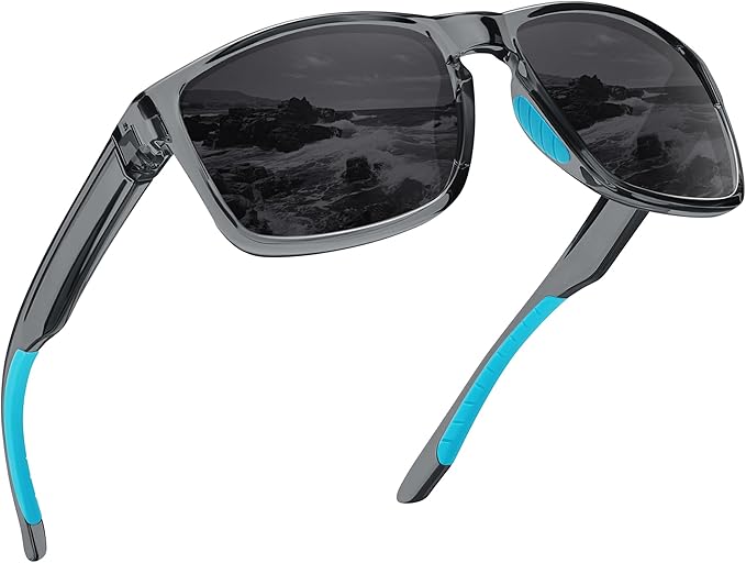 Sports Polarized Sunglasses for Men Women UV Protection Unbreakable Driving Running Fishing Hiking Sun Glasses