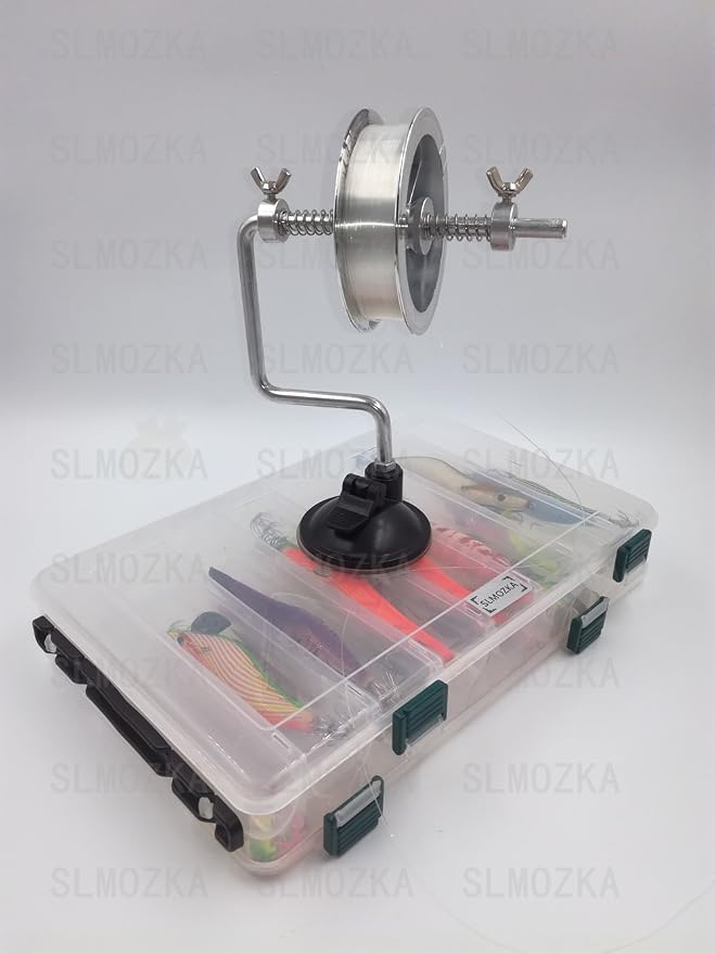 Fishing Line Spooler Silver Reel Winder Spool Tackle Winder spooling Station Winding System Ultimate Line