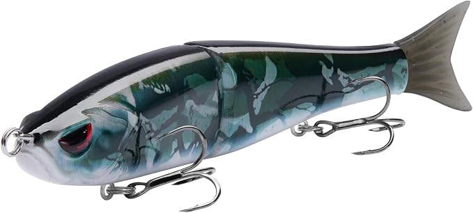 Bassdash SwimShad Glide Baits Jointed Swimbait Bass Pike Salmon Trout Muskie Fishing Lure