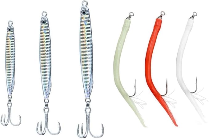 Saltwater Fishing Lures Fishing Jigs Fishing Spoons for Striped bass, Pompano, Spanish Mackerel ，Bluefish