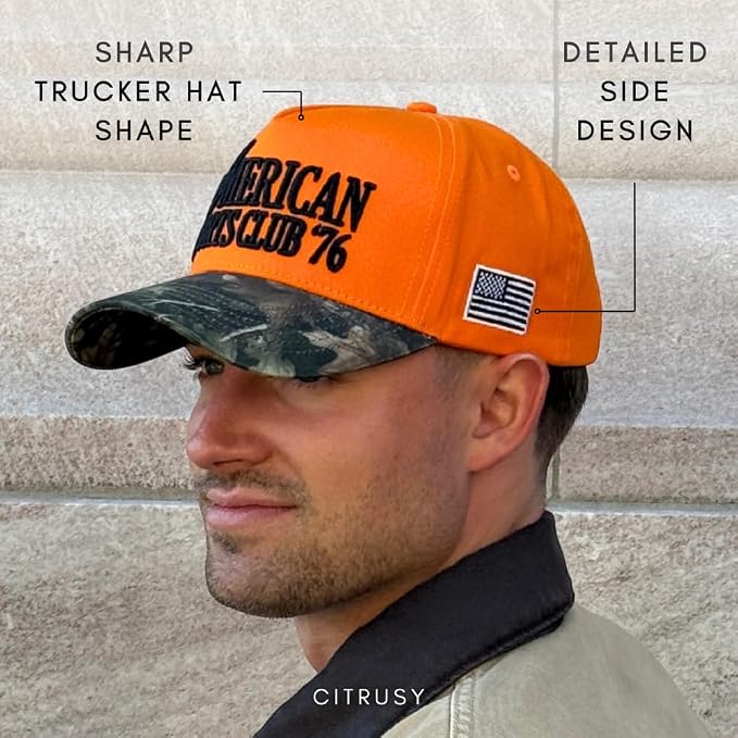 Vintage Western Trucker Hat | Men & Women | Country Cute Caps for Cowgirls Cowboys | Camo Denim Embroidered Cotton | Snapback