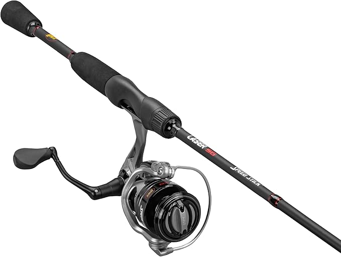 Lew's Lew's Laser LSG Speed Spinning Reel and Fishing Rod Combo, IM6 Graphite Blank Rod, 7+1 Reel Bearings, Right or Left-Hand Retrieve