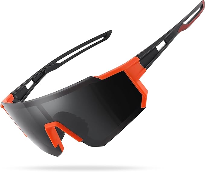 Polarized Sports Sunglasses for Men and Women,Fishing Cycling Mountain Bike Baseball Sunglasses with UV Protection