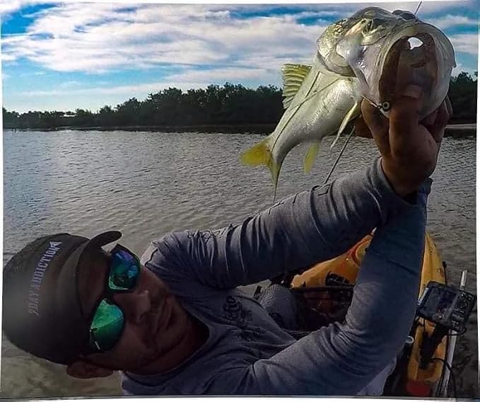 A.M. Fishing Curly Tail Jerkshad 3 Inch Soft Baits Garlic Infused,– 12 Pack – Saltwater & Freshwater Fishing Lures for Bass, Redfish, Snook, and Trout