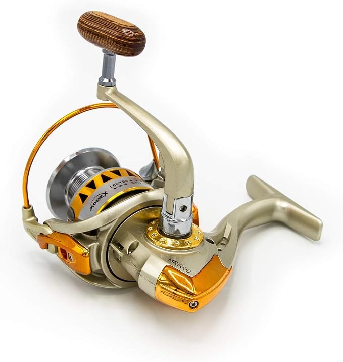 Rite Angler Fishing Reel Smooth Lightweight w/Collapsible Handle Spinning Reel