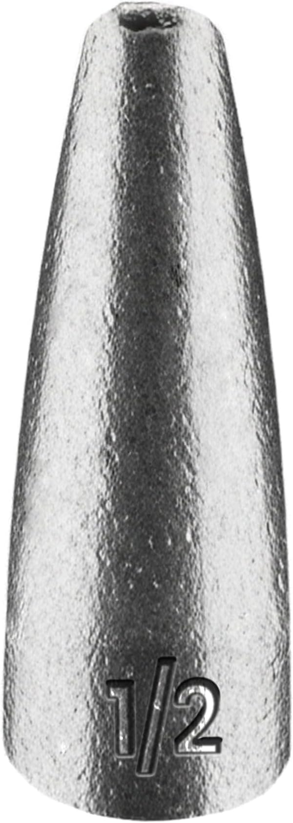 Reaction Tackle Lead Worm Weights - Bullet Shaped Sinkers with Size Stamped - Bass Fishing Tackle Fishing Weights (25-Pack)
