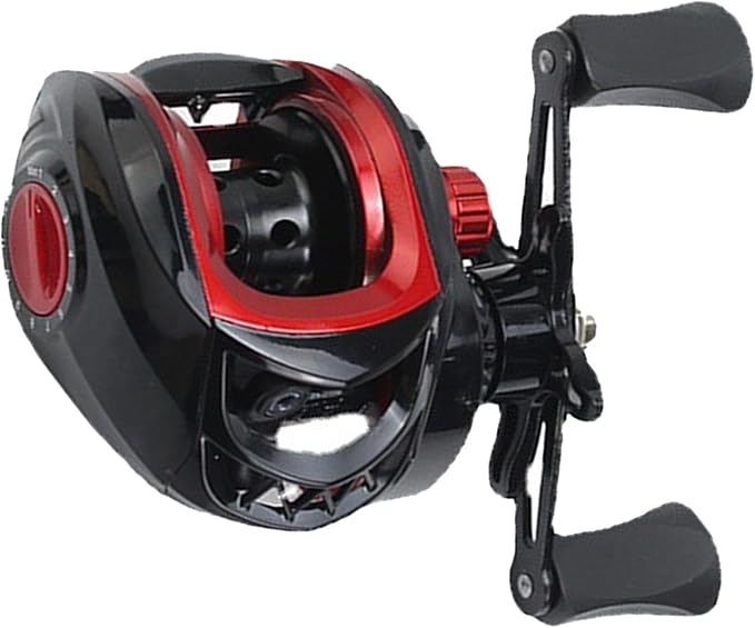 Metal Baitcasting Reel Lightweight Powerful Smooth, Long Cast Fishing Reel for Saltwater Freshwater, Anti Explosion Line Function, 7.2:1 Gear Ratio, 8kg Braking Force