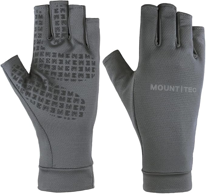 Unisex UV Protective Fingerless Gloves UPF 50+ Summer Sun Glove for Outdoor Fishing Cycling Hiking Driving Kayaking